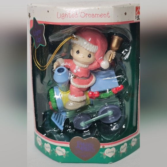 Precious Moments Lighted Ornaments Lot of 4 Enesco Christmas Vintage New In Box - Picture 4 of 8